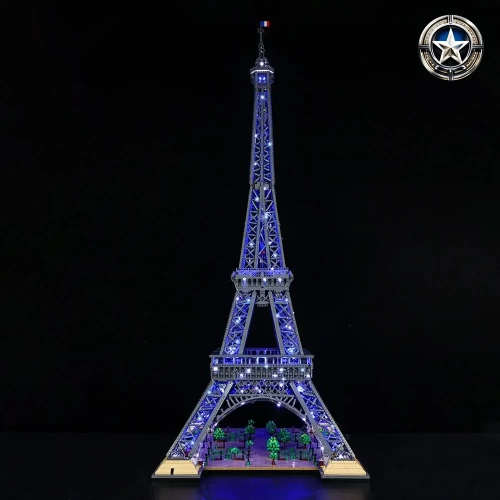 Eiffel Tower Light Kit Compatible with Model 10307 for Enhanced Display