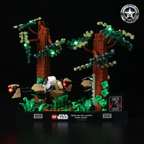 Light Kit for Star Wars Endor Speeder Chase Diorama Set 75353