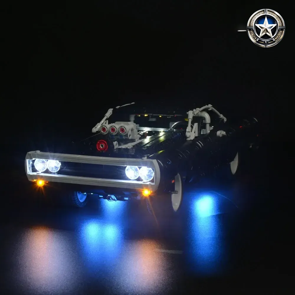 Fast Furious Dom Dodge Charger Lighting Kit for Enhanced Model 42111 Fast Furious Dom Dodge Charger Lighting Kit for Enhanced Model 42111