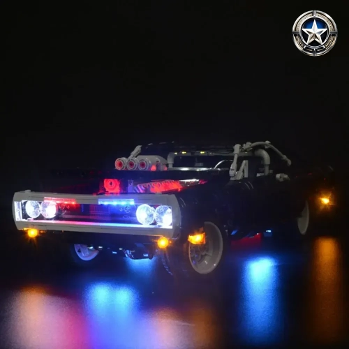 Fast Furious Dom Dodge Charger Lighting Kit for Enhanced Model 42111