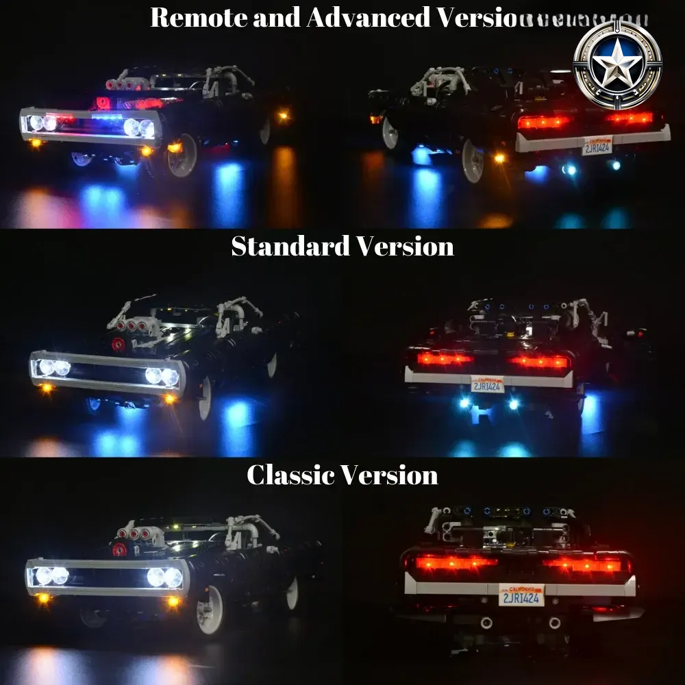 Fast Furious Dom Dodge Charger Lighting Kit for Enhanced Model 42111 Fast Furious Dom Dodge Charger Lighting Kit for Enhanced Model 42111