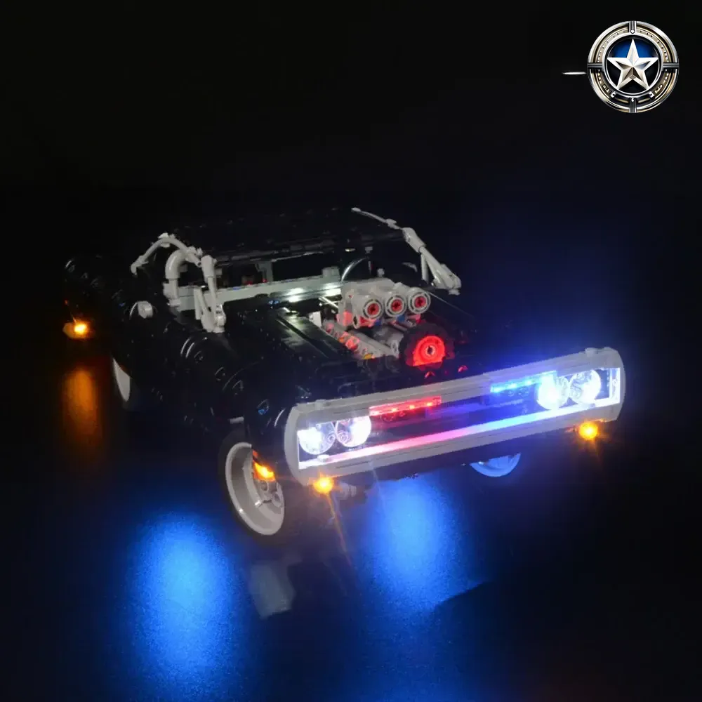 Fast Furious Dom Dodge Charger Lighting Kit for Enhanced Model 42111 Fast Furious Dom Dodge Charger Lighting Kit for Enhanced Model 42111