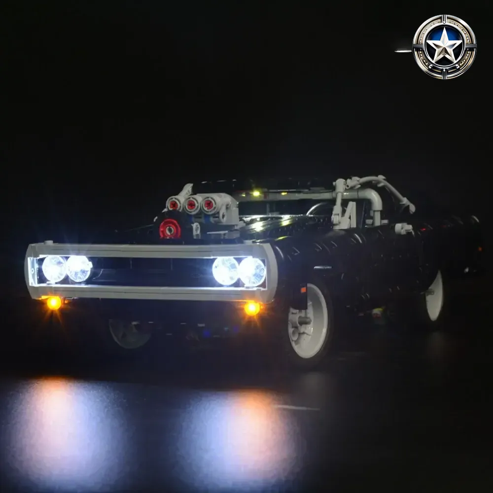 Fast Furious Dom Dodge Charger Lighting Kit for Enhanced Model 42111 Fast Furious Dom Dodge Charger Lighting Kit for Enhanced Model 42111