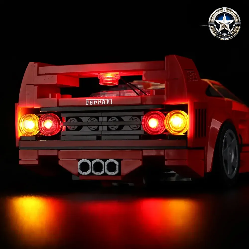 Light Kit for Ferrari F40 Supercar Model Building Set 76934 Edition Toy Light Kit for Ferrari F40 Supercar Model Building Set 76934 Edition Toy