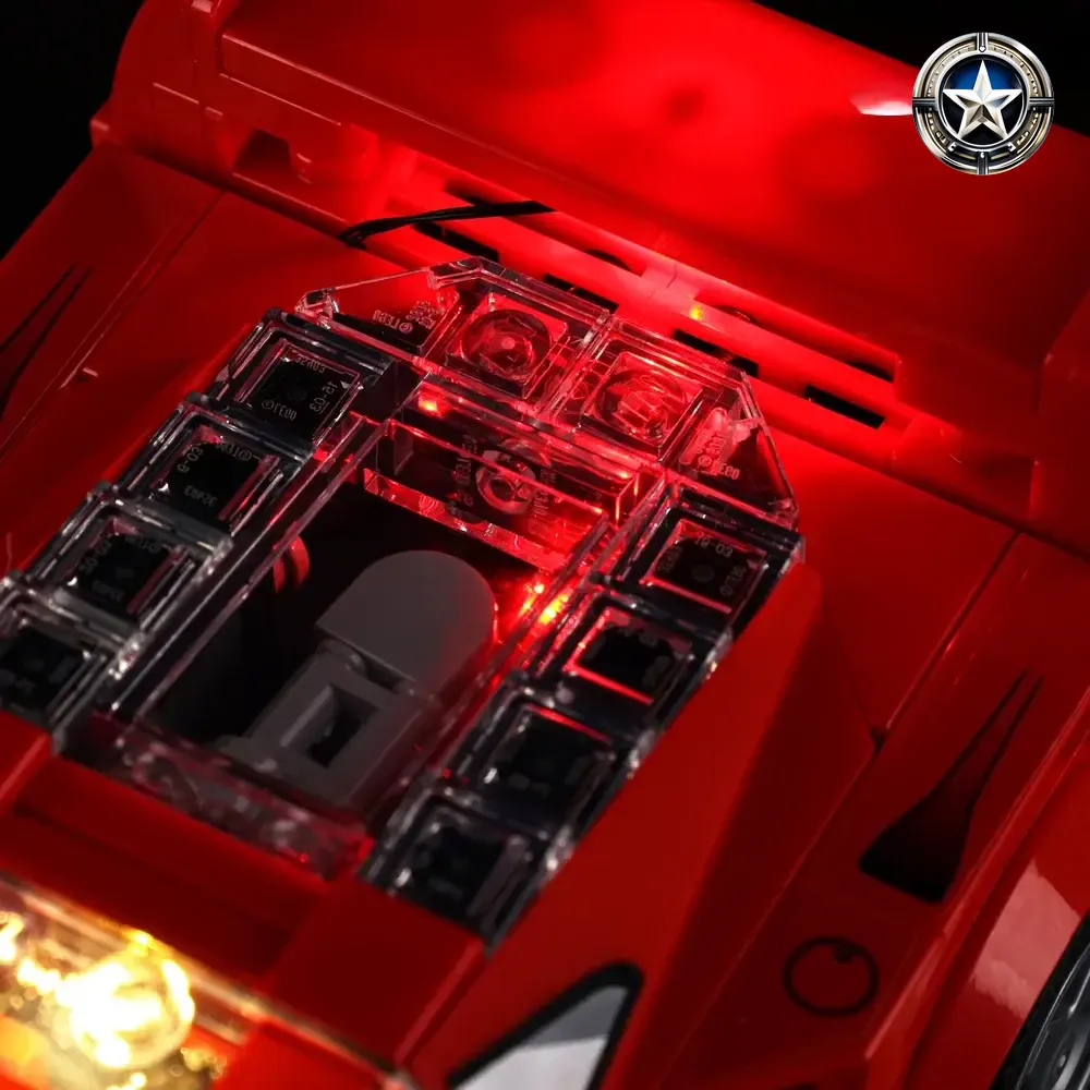 Light Kit for Ferrari F40 Supercar Model Building Set 76934 Edition Toy Light Kit for Ferrari F40 Supercar Model Building Set 76934 Edition Toy