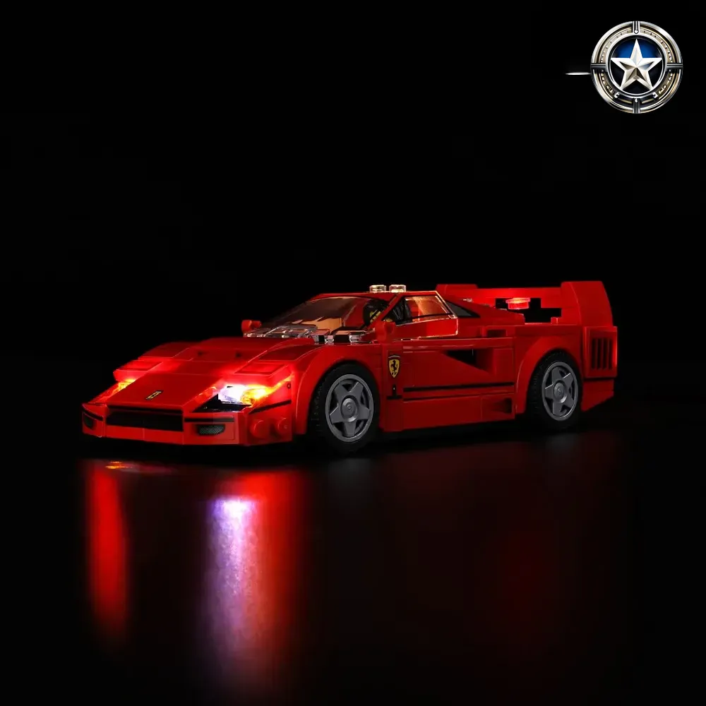 Light Kit for Ferrari F40 Supercar Model Building Set 76934 Edition Toy Light Kit for Ferrari F40 Supercar Model Building Set 76934 Edition Toy