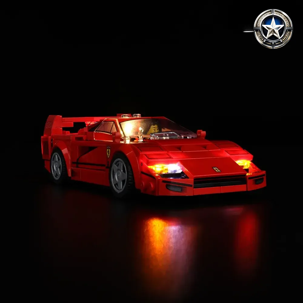 Light Kit for Ferrari F40 Supercar Model Building Set 76934 Edition Toy Light Kit for Ferrari F40 Supercar Model Building Set 76934 Edition Toy