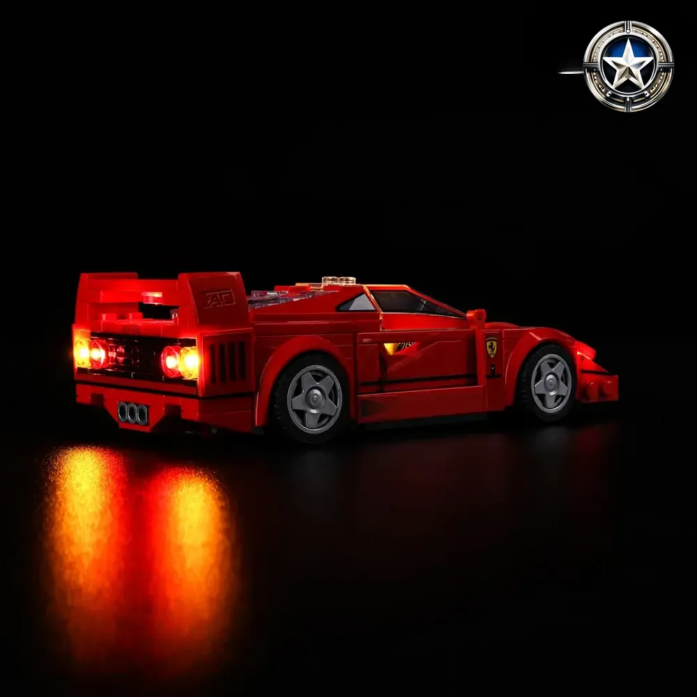 Light Kit for Ferrari F40 Supercar Model Building Set 76934 Edition Toy Light Kit for Ferrari F40 Supercar Model Building Set 76934 Edition Toy