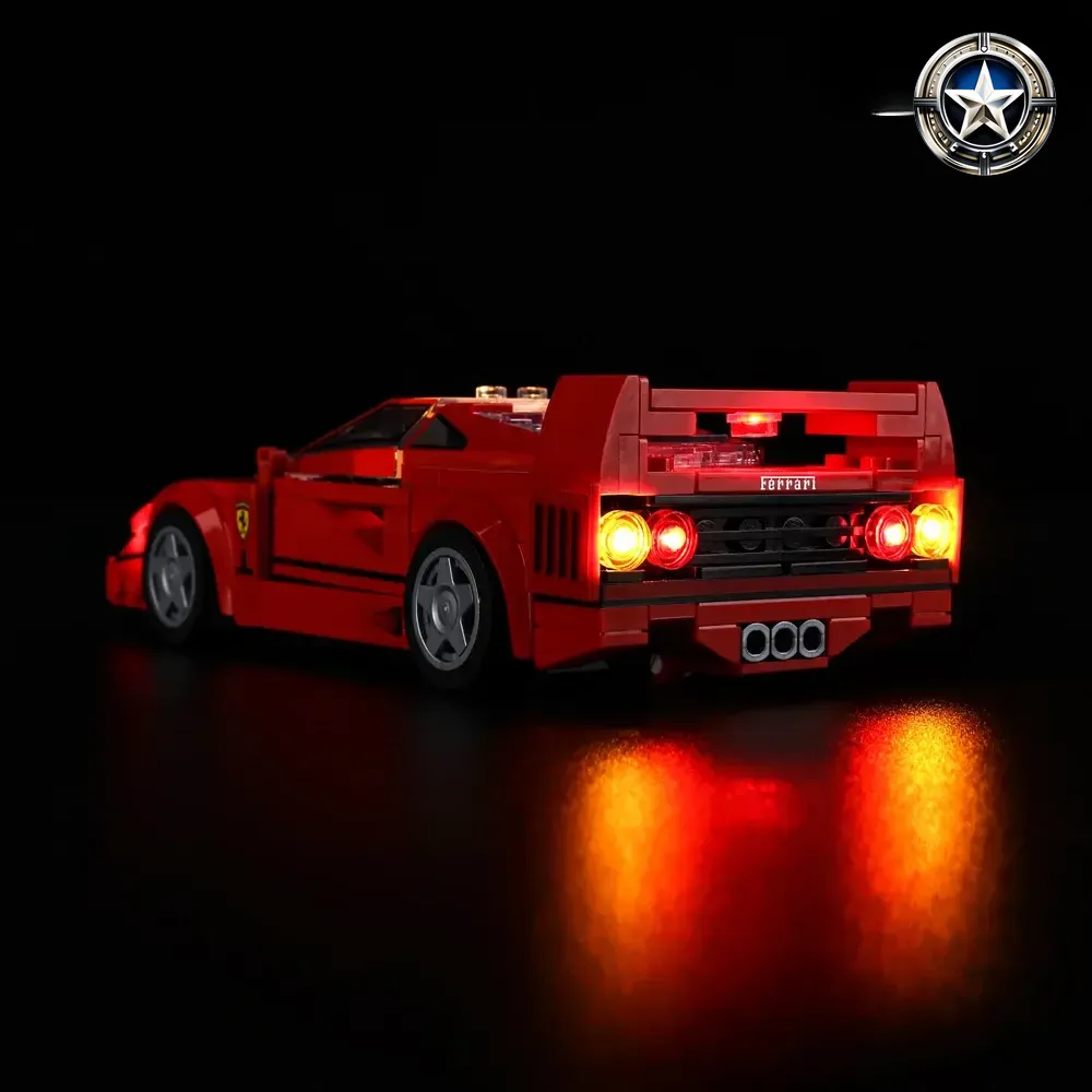 Light Kit for Ferrari F40 Supercar Model Building Set 76934 Edition Toy Light Kit for Ferrari F40 Supercar Model Building Set 76934 Edition Toy