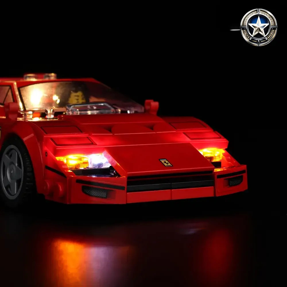 Light Kit for Ferrari F40 Supercar Model Building Set 76934 Edition Toy Light Kit for Ferrari F40 Supercar Model Building Set 76934 Edition Toy
