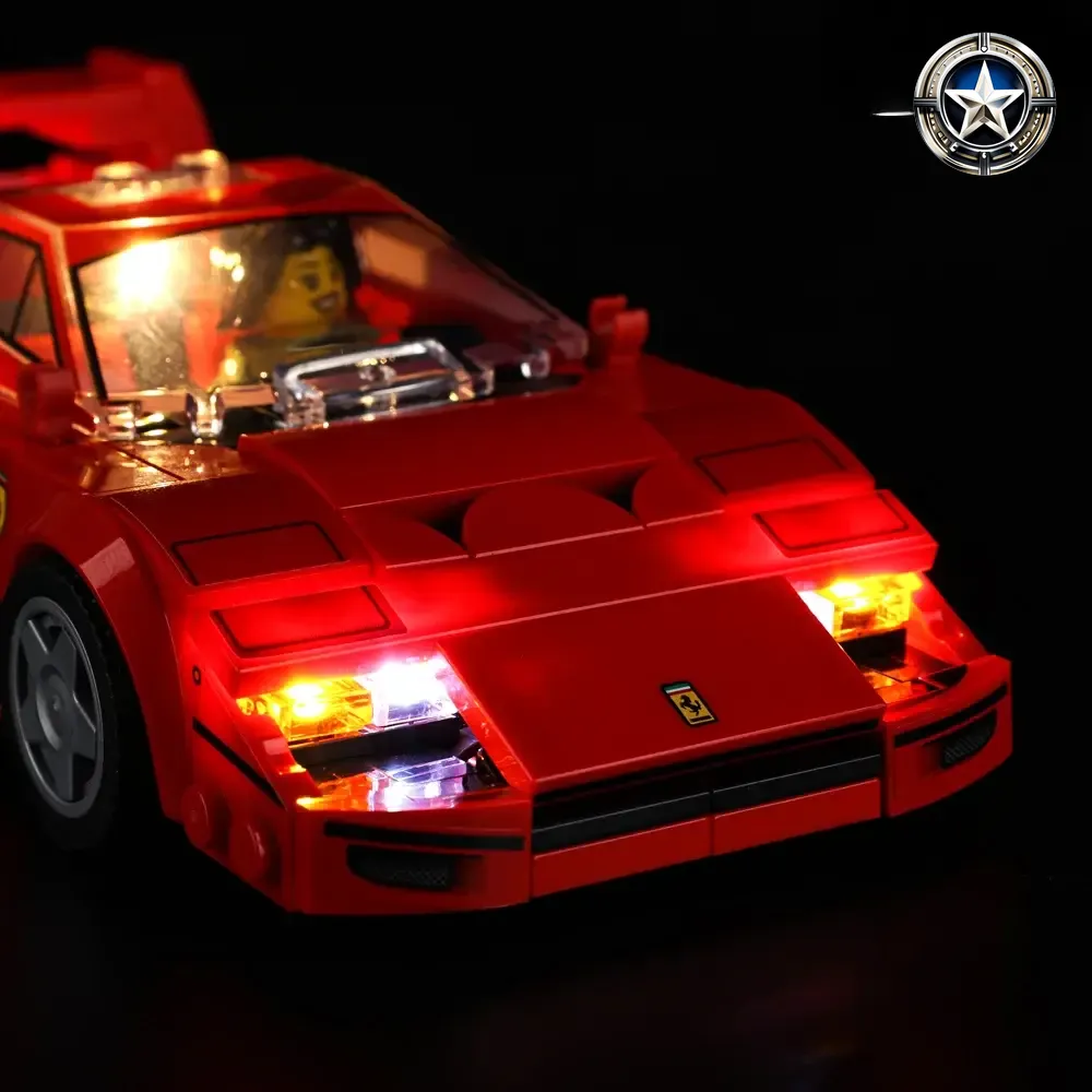 Light Kit for Ferrari F40 Supercar Model Building Set 76934 Edition Toy Light Kit for Ferrari F40 Supercar Model Building Set 76934 Edition Toy