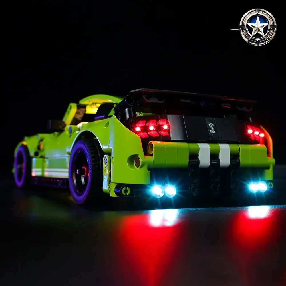 Complete Lighting Kit for Ford Mustang Shelby GT500 Model 42138 Edition Complete Lighting Kit for Ford Mustang Shelby GT500 Model 42138 Edition
