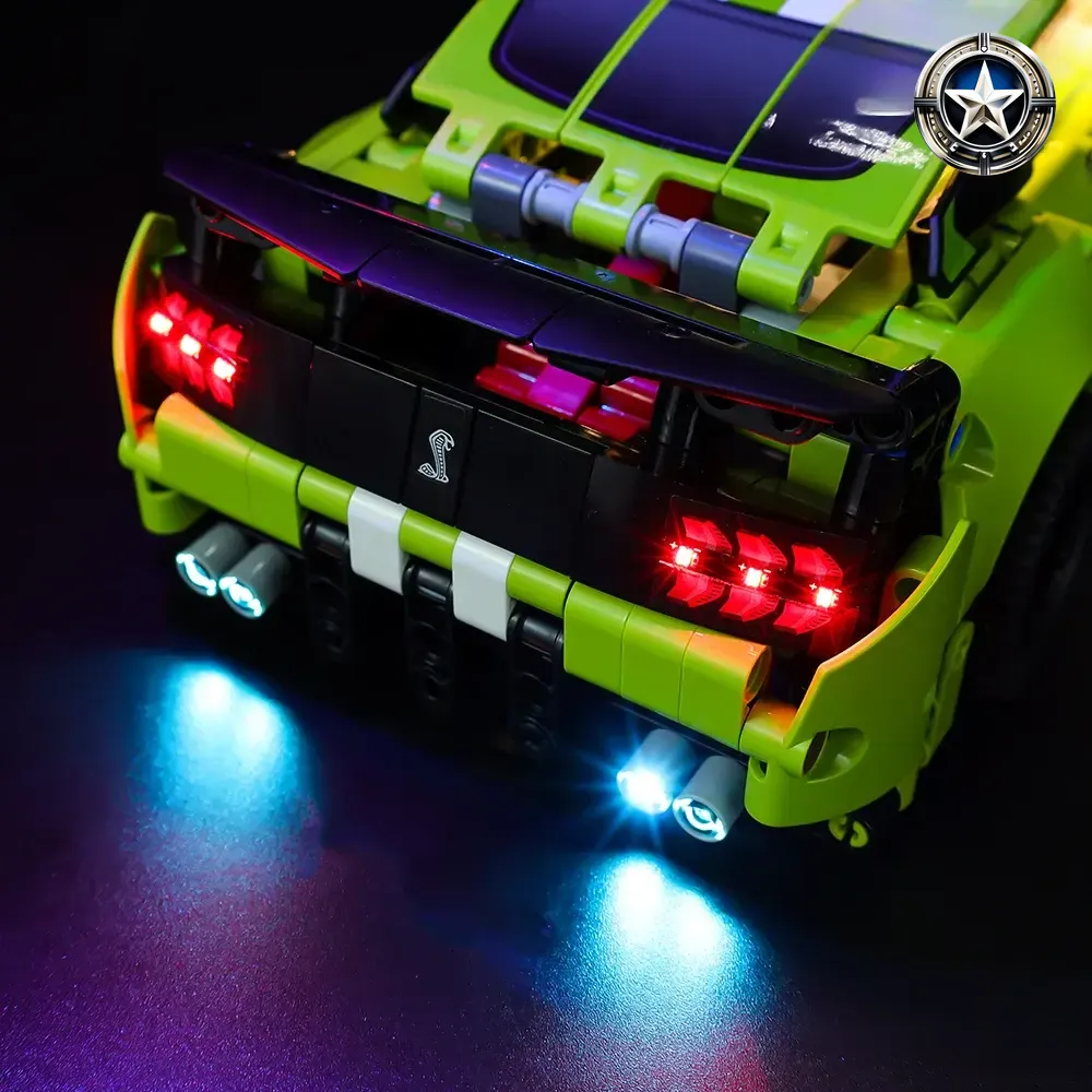 Complete Lighting Kit for Ford Mustang Shelby GT500 Model 42138 Edition Complete Lighting Kit for Ford Mustang Shelby GT500 Model 42138 Edition