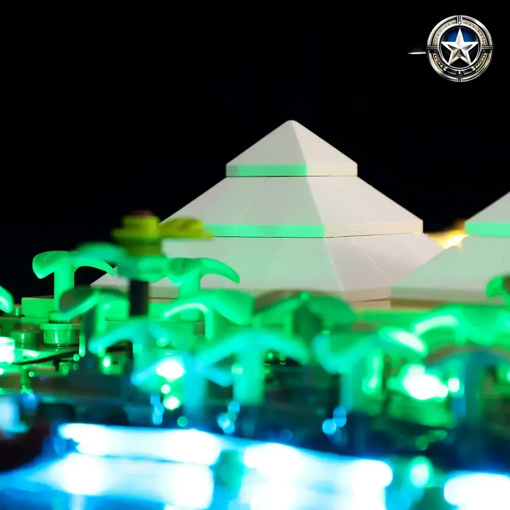 Premium Light Kit For Great Pyramid Of Giza Model 21058 Enhanced Building Accessory Set Premium Light Kit For Great Pyramid Of Giza Model 21058 Enhanced Building Accessory Set