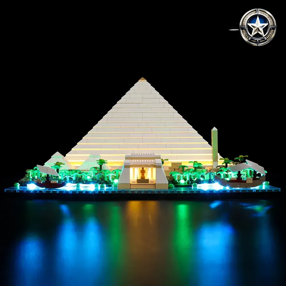 Premium Light Kit For Great Pyramid Of Giza Model 21058 Enhanced Building Accessory Set Premium Light Kit For Great Pyramid Of Giza Model 21058 Enhanced Building Accessory Set