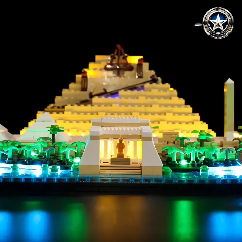 Premium Light Kit For Great Pyramid Of Giza Model 21058 Enhanced Building Accessory Set Premium Light Kit For Great Pyramid Of Giza Model 21058 Enhanced Building Accessory Set