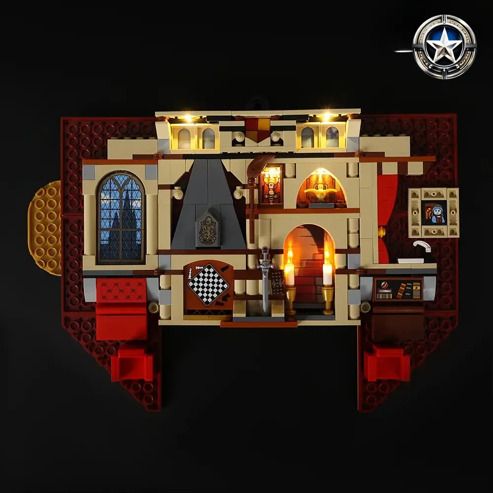 Gryffindor House Light Kit for Banner 76409 Wizarding World Decor Gryffindor House Light Kit for Banner 76409 Wizarding World Decor