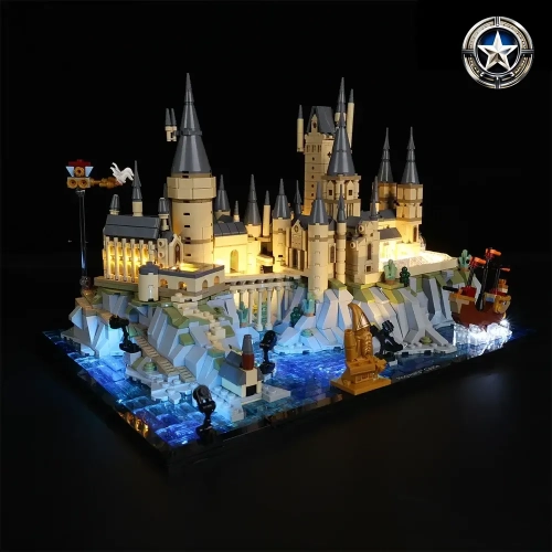 Lighting Kit for Lego Hogwarts Castle and Grounds Set 76419 Full Illumination
