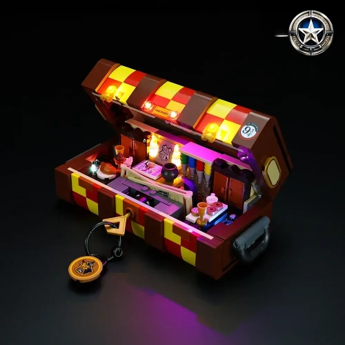 Hogwarts Magical Trunk Light Kit Compatible with LEGO 76399 Accessories Upgrade Set