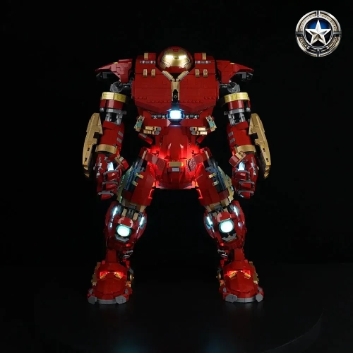 Hulkbuster Light Kit Compatible with LEGO Set 76210 Ultimate Upgrade
