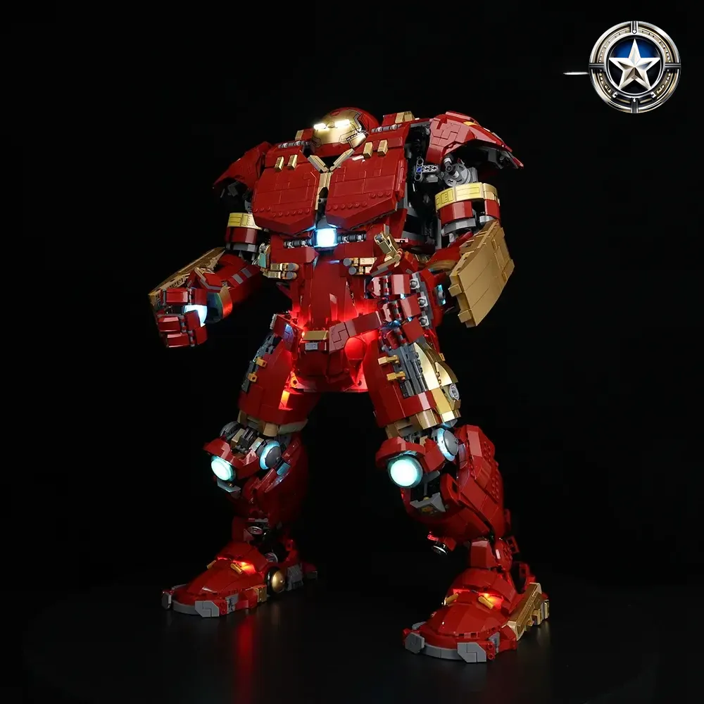Hulkbuster Light Kit Compatible with LEGO Set 76210 Ultimate Upgrade Hulkbuster Light Kit Compatible with LEGO Set 76210 Ultimate Upgrade