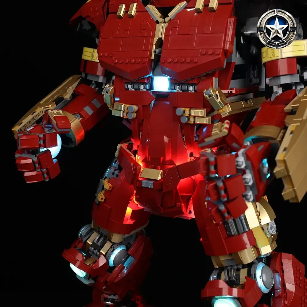 Hulkbuster Light Kit Compatible with LEGO Set 76210 Ultimate Upgrade Hulkbuster Light Kit Compatible with LEGO Set 76210 Ultimate Upgrade