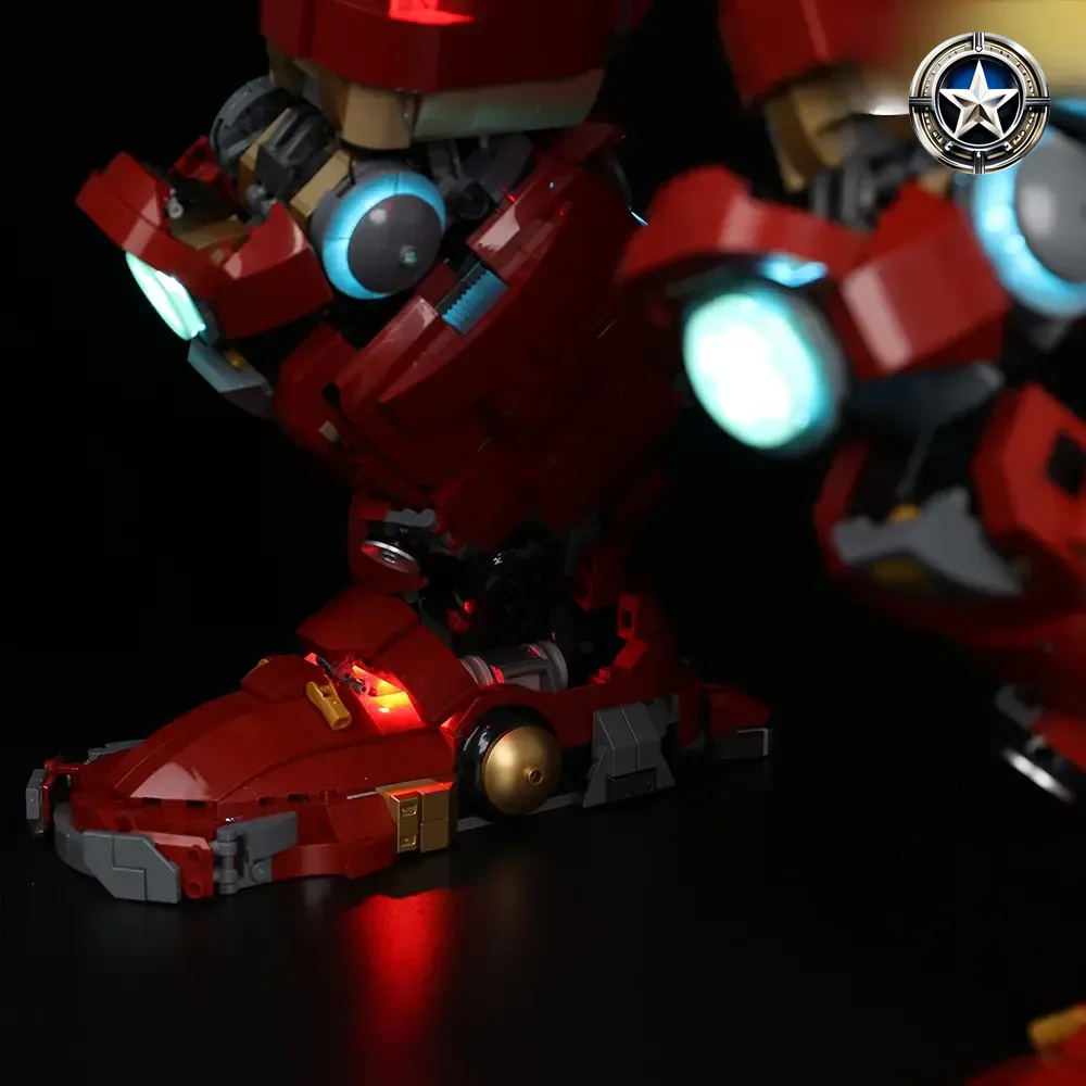 Hulkbuster Light Kit Compatible with LEGO Set 76210 Ultimate Upgrade Hulkbuster Light Kit Compatible with LEGO Set 76210 Ultimate Upgrade