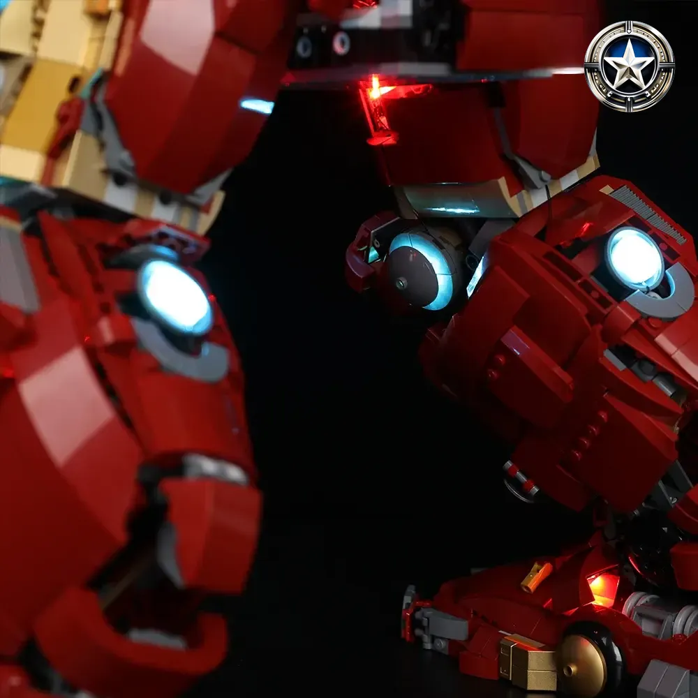 Hulkbuster Light Kit Compatible with LEGO Set 76210 Ultimate Upgrade Hulkbuster Light Kit Compatible with LEGO Set 76210 Ultimate Upgrade