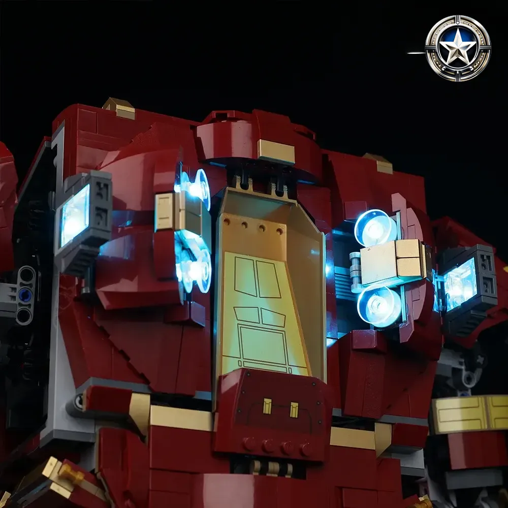 Hulkbuster Light Kit Compatible with LEGO Set 76210 Ultimate Upgrade Hulkbuster Light Kit Compatible with LEGO Set 76210 Ultimate Upgrade