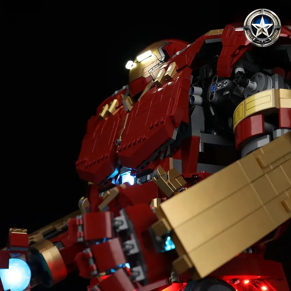 Hulkbuster Light Kit Compatible with LEGO Set 76210 Ultimate Upgrade Hulkbuster Light Kit Compatible with LEGO Set 76210 Ultimate Upgrade