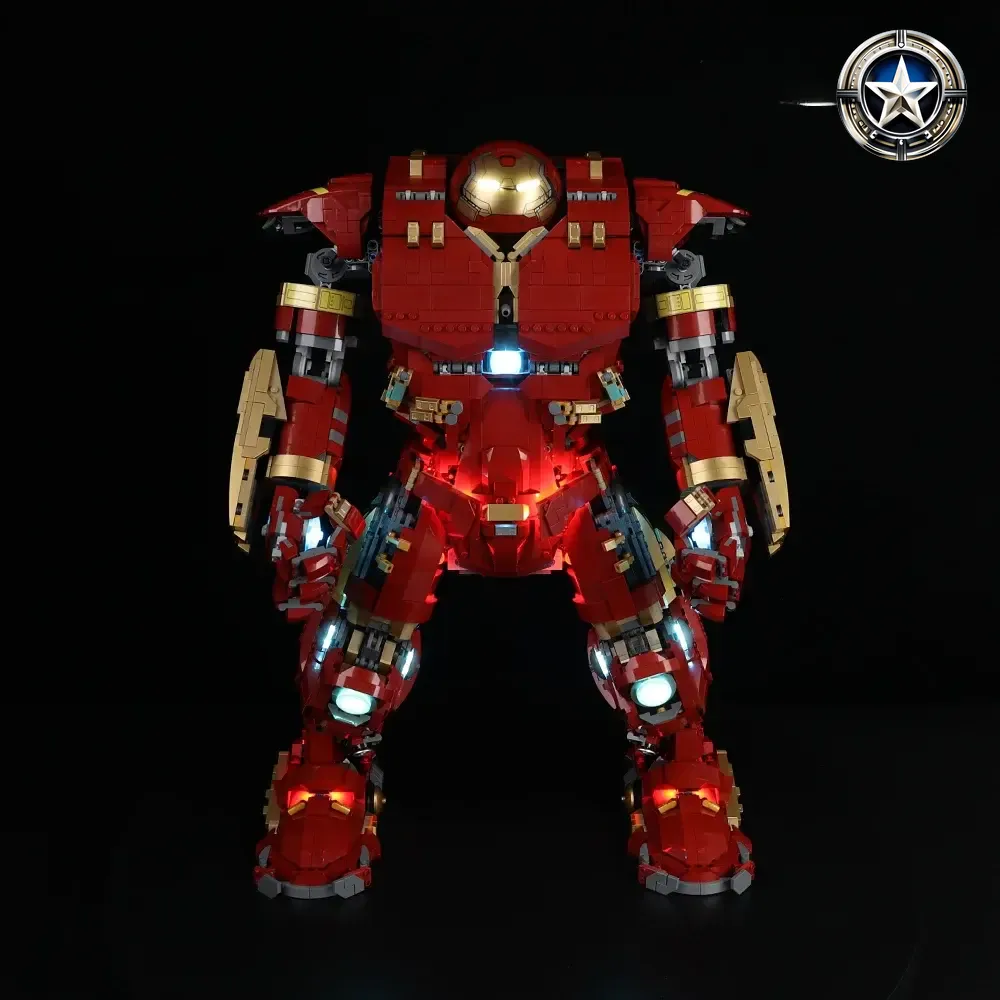 Hulkbuster Light Kit Compatible with LEGO Set 76210 Ultimate Upgrade Hulkbuster Light Kit Compatible with LEGO Set 76210 Ultimate Upgrade