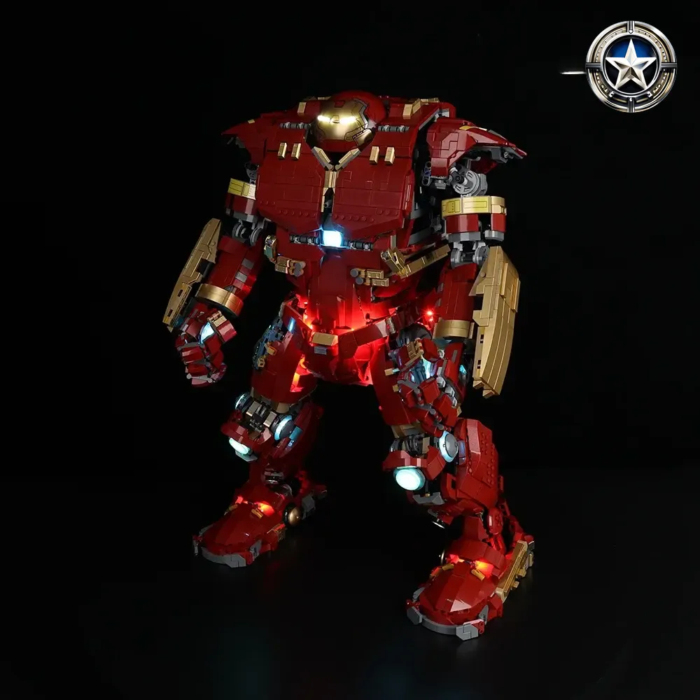 Hulkbuster Light Kit Compatible with LEGO Set 76210 Ultimate Upgrade Hulkbuster Light Kit Compatible with LEGO Set 76210 Ultimate Upgrade
