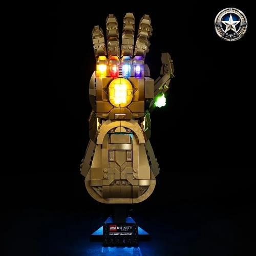 Infinity Gauntlet Light Kit for Marvel 76191 Updated Edition Toy Accessories