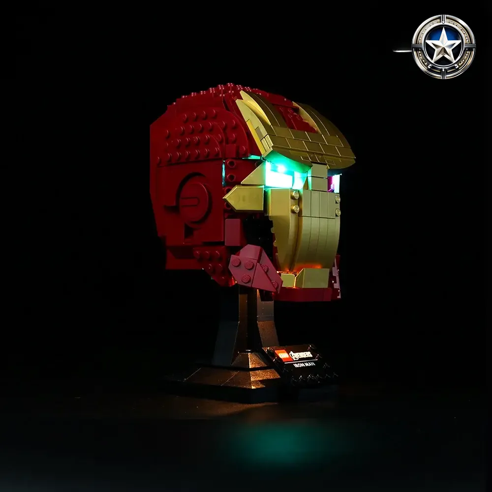 Iron Man Helmet Lighting Accessory Kit for Model 76165 Enhanced Display Iron Man Helmet Lighting Accessory Kit for Model 76165 Enhanced Display