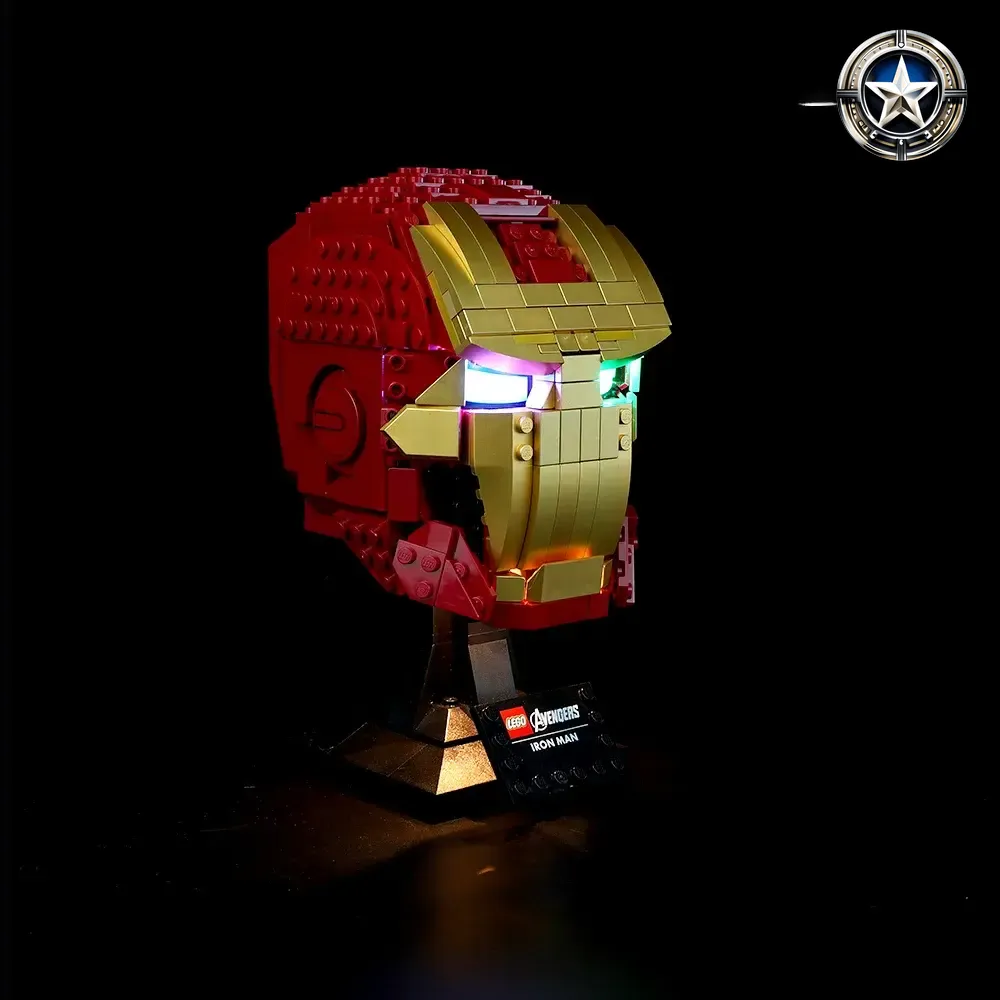 Iron Man Helmet Lighting Accessory Kit for Model 76165 Enhanced Display Iron Man Helmet Lighting Accessory Kit for Model 76165 Enhanced Display