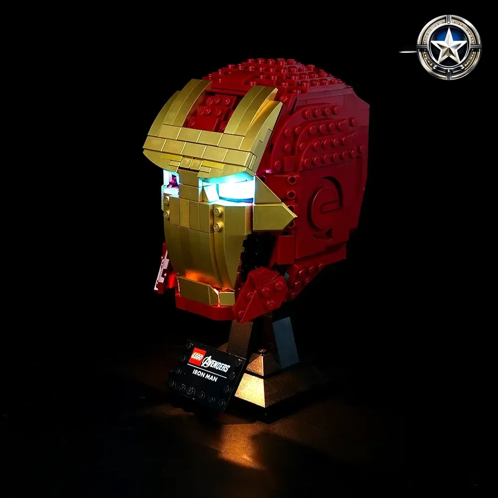 Iron Man Helmet Lighting Accessory Kit for Model 76165 Enhanced Display Iron Man Helmet Lighting Accessory Kit for Model 76165 Enhanced Display