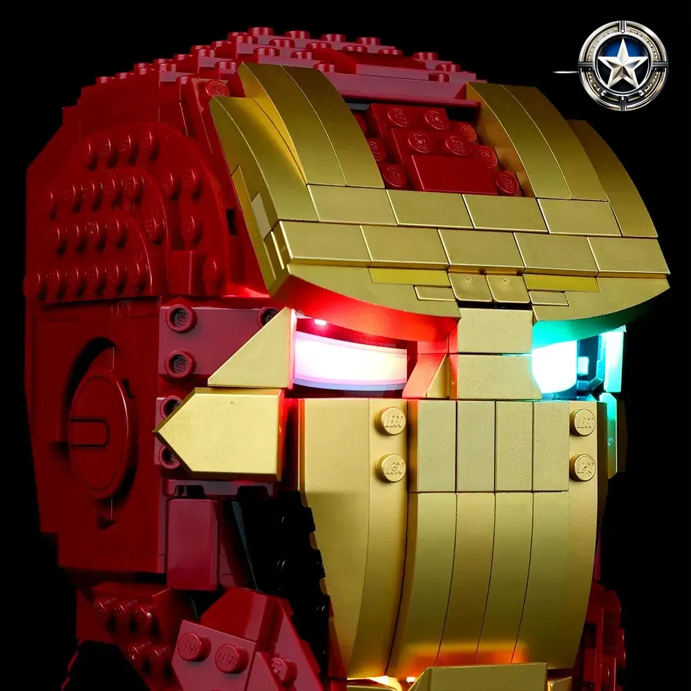 Iron Man Helmet Lighting Accessory Kit for Model 76165 Enhanced Display Iron Man Helmet Lighting Accessory Kit for Model 76165 Enhanced Display