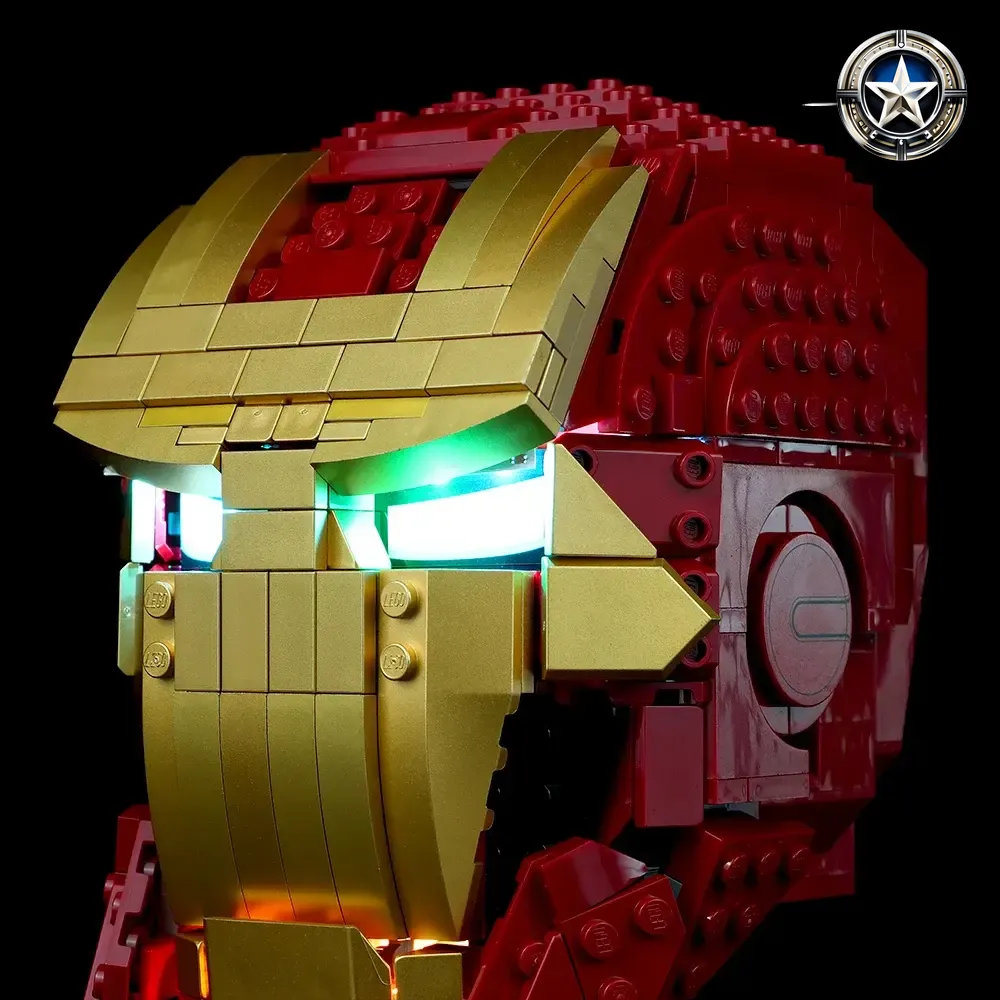 Iron Man Helmet Lighting Accessory Kit for Model 76165 Enhanced Display Iron Man Helmet Lighting Accessory Kit for Model 76165 Enhanced Display