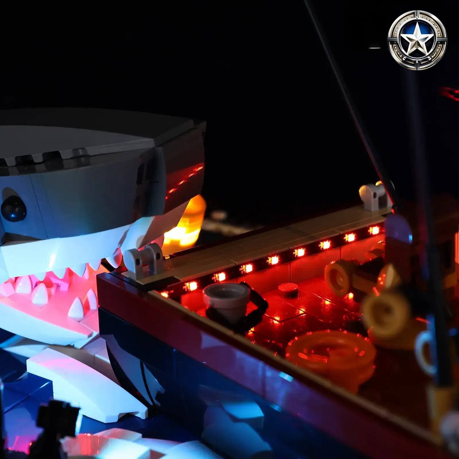 LED Light Kit for Jaws 21350 Shark Movie Collection Accessories LED Light Kit for Jaws 21350 Shark Movie Collection Accessories