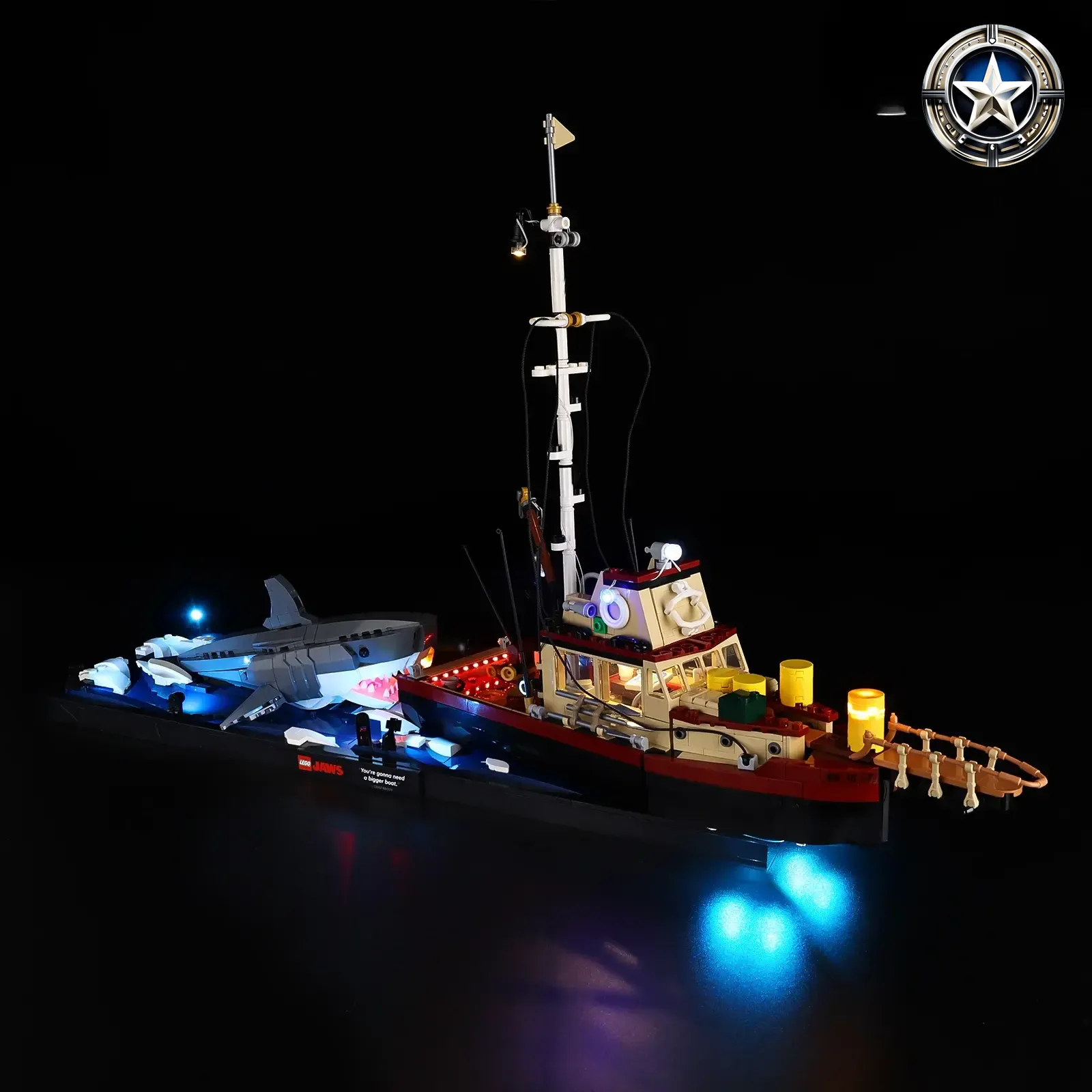 LED Light Kit for Jaws 21350 Shark Movie Collection Accessories LED Light Kit for Jaws 21350 Shark Movie Collection Accessories