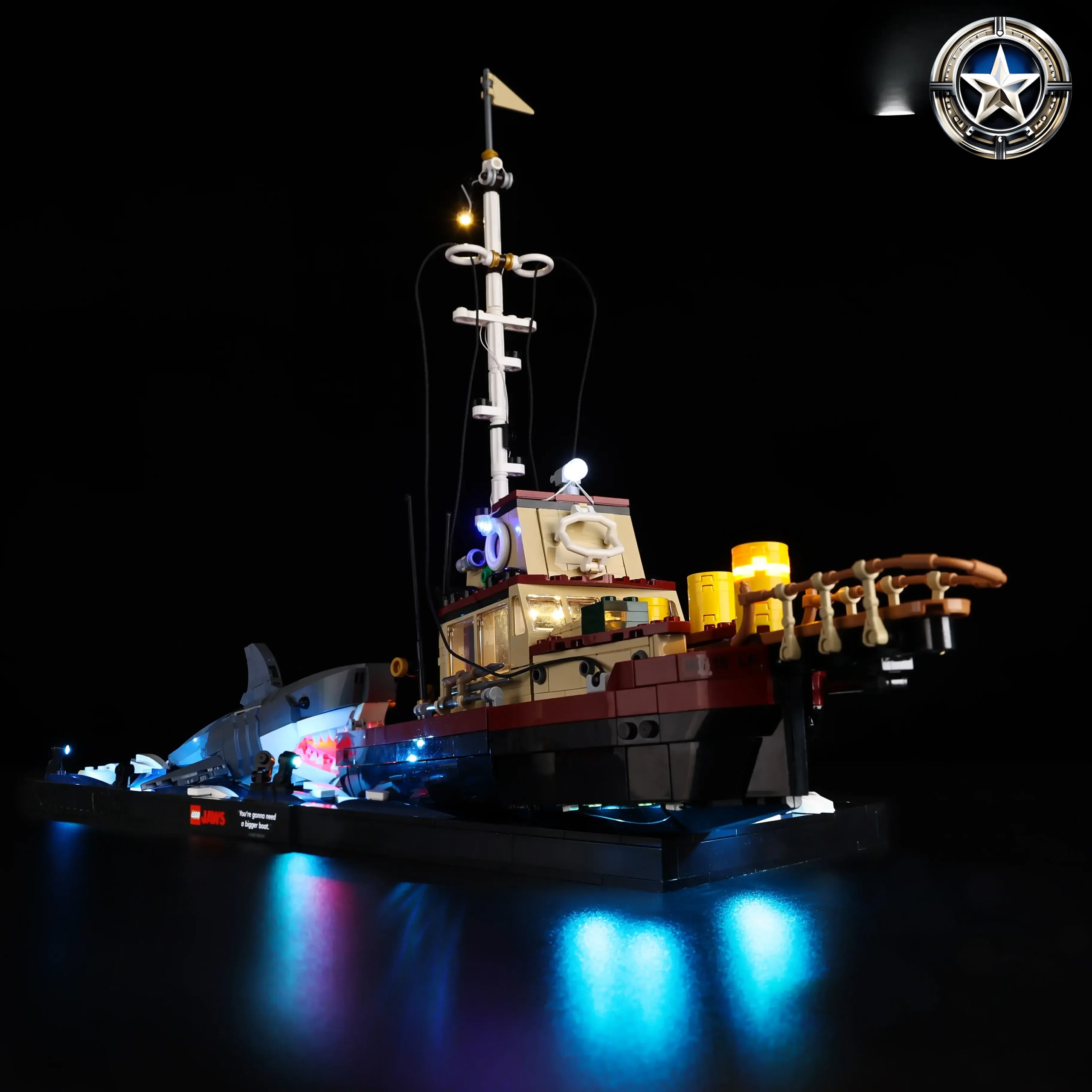 LED Light Kit for Jaws 21350 Shark Movie Collection Accessories LED Light Kit for Jaws 21350 Shark Movie Collection Accessories