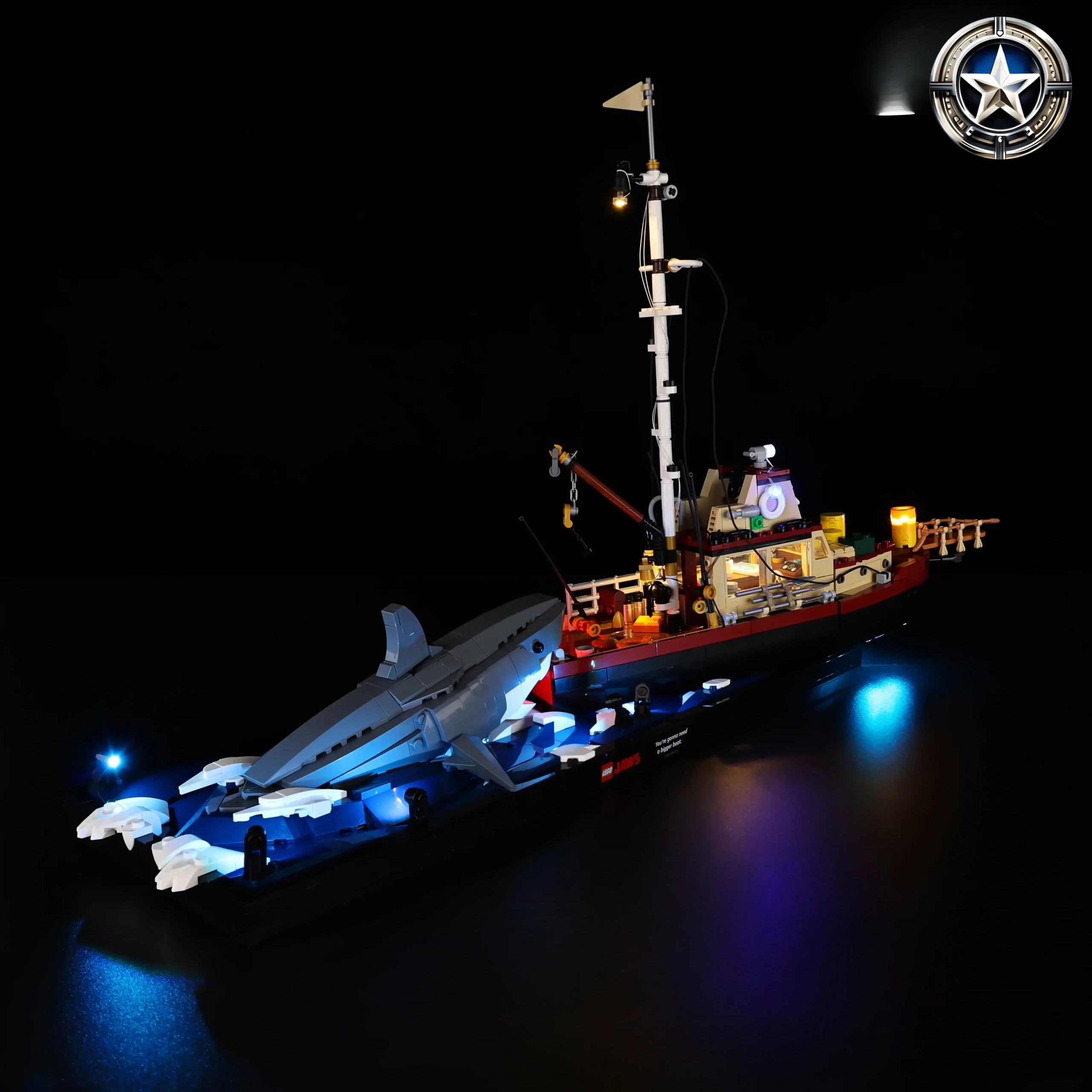 LED Light Kit for Jaws 21350 Shark Movie Collection Accessories LED Light Kit for Jaws 21350 Shark Movie Collection Accessories