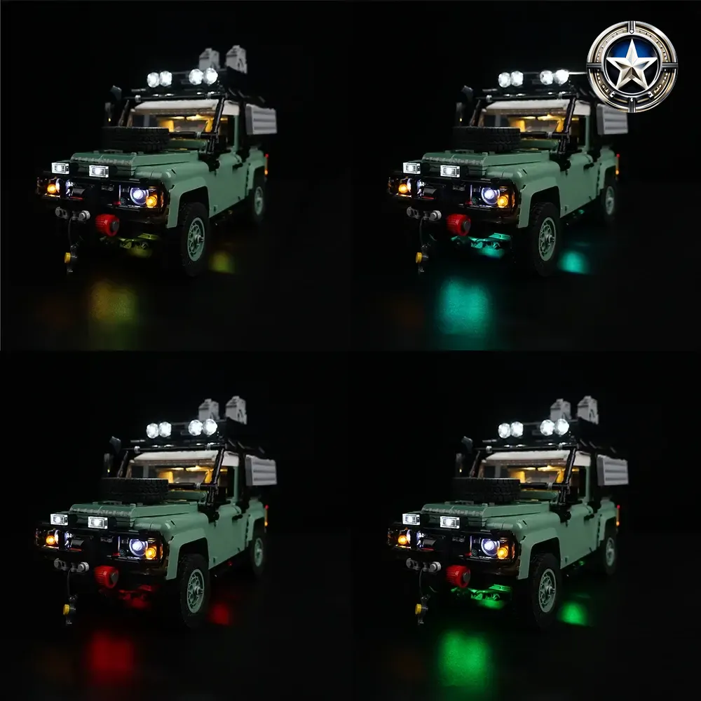 Land Rover Basic Defender 90 Light Kit Upgrade Accessory High Quality Land Rover Basic Defender 90 Light Kit Upgrade Accessory High Quality
