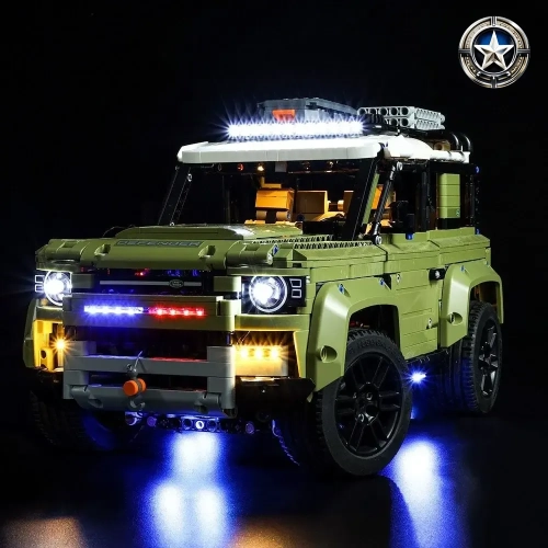Land Rover Defender 42110 Compatible Light Kit Updated Version for Enhanced Vehicle Lighting