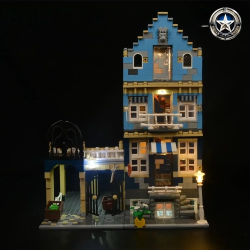 Complete Lighting Kit for Market Street Building Model 10190 Deluxe Edition