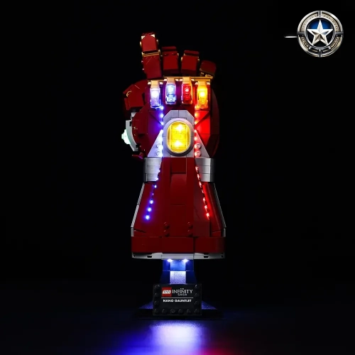 Light Kit for Marvel Avengers Nano Gauntlet Building Set 76223 Edition