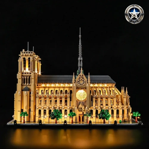 Light Kit for Notre Dame de Paris Building Model Set 21061 Edition