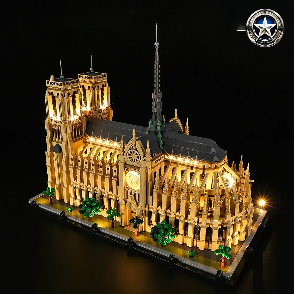 Light Kit for Notre Dame de Paris Building Model Set 21061 Edition Light Kit for Notre Dame de Paris Building Model Set 21061 Edition