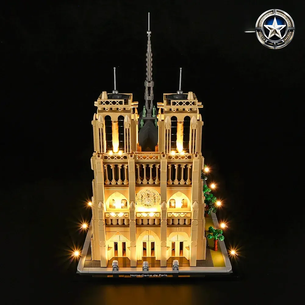 Light Kit for Notre Dame de Paris Building Model Set 21061 Edition Light Kit for Notre Dame de Paris Building Model Set 21061 Edition