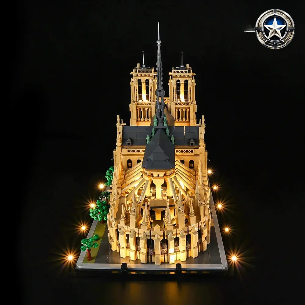 Light Kit for Notre Dame de Paris Building Model Set 21061 Edition Light Kit for Notre Dame de Paris Building Model Set 21061 Edition
